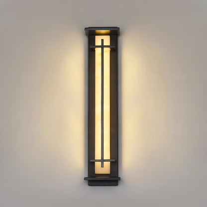Moderne Buitenlamp met Marmerlook & RVS – IP65 LED Wandlamp