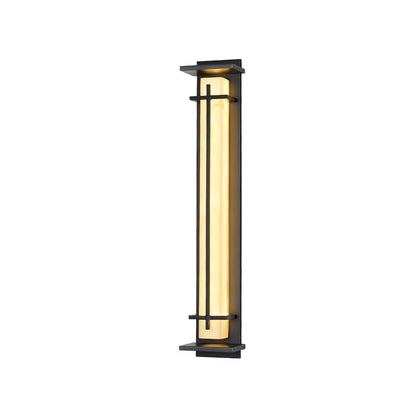 Moderne Buitenlamp met Marmerlook & RVS – IP65 LED Wandlamp