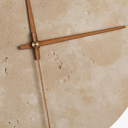 Stijlvolle Wandlamp Klok van Natuurlijke Steen met Warme LED Verlichting – 30 cm Diameter Muurlamp voor Binnen 5