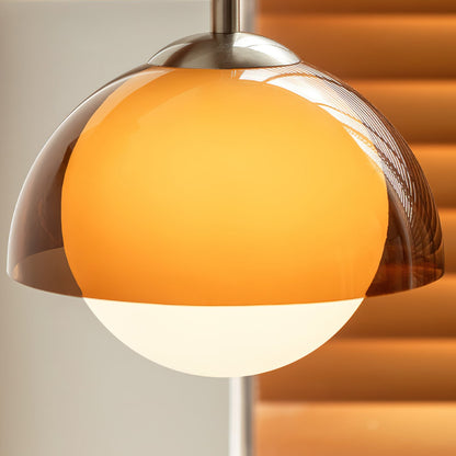 Tavino Wandlamp met Amberkleurige Acryl Kap en Houten Arm – Sfeervolle Muurlamp voor Binnengebruik 4