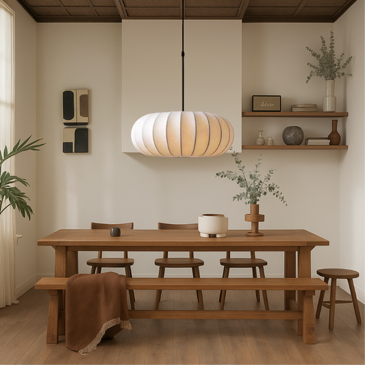 Verona Hanglamp Eettafel van Zijde – Minimalistisch en Verstelbaar met LED Verlichting voor Woonkamer en Eetkamer 1