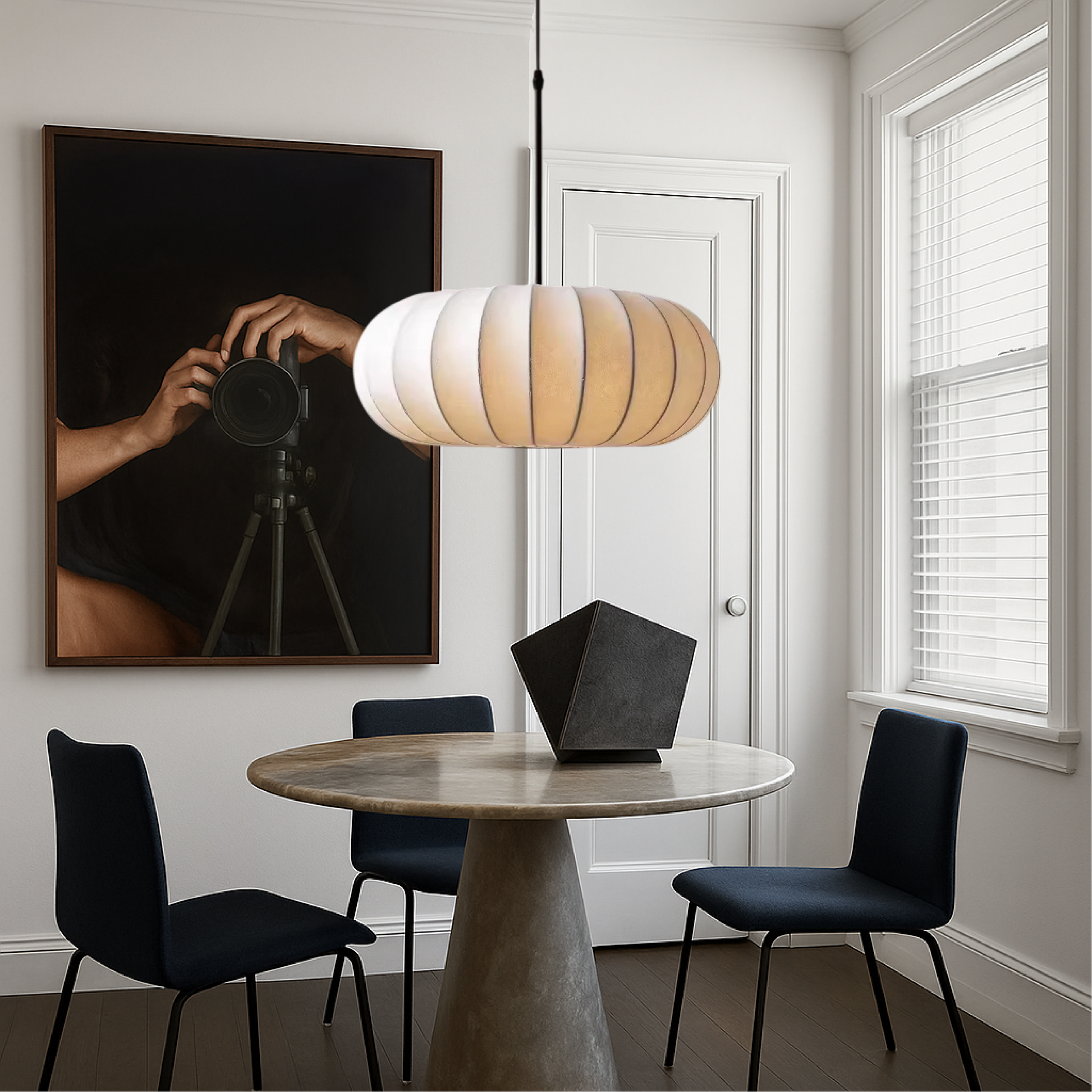Verona Hanglamp Eettafel van Zijde – Minimalistisch en Verstelbaar met LED Verlichting voor Woonkamer en Eetkamer 6