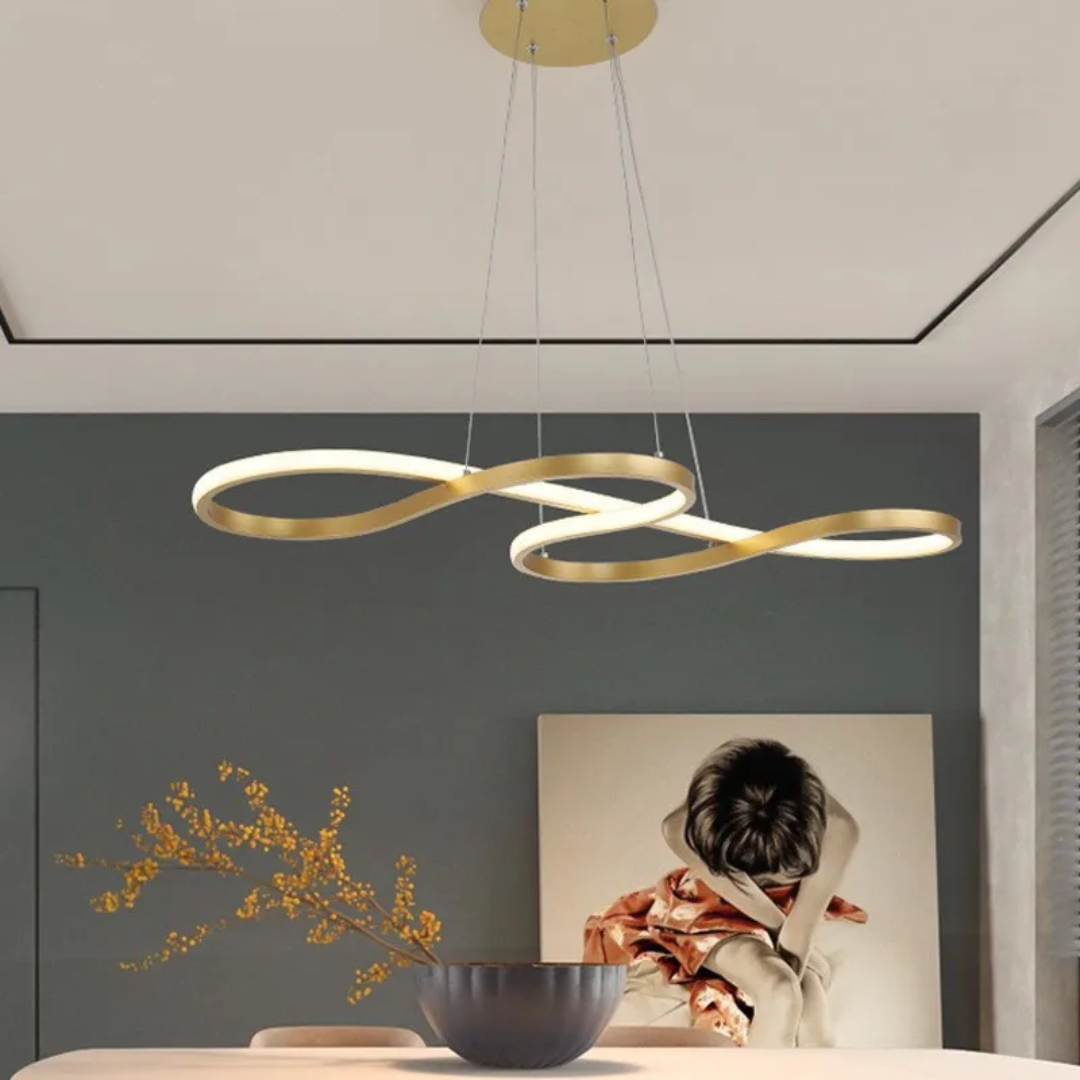 Verstelbare Dimbare LED Hanglamp Ringen met Afstandsbediening en Geheugenfunctie 1