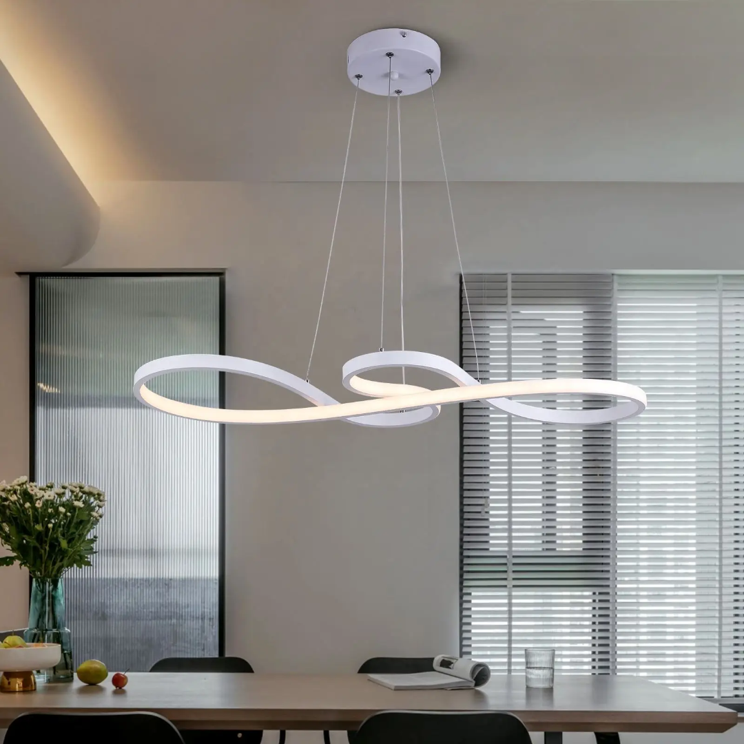 Verstelbare Dimbare LED Hanglamp Ringen met Afstandsbediening en Geheugenfunctie 4
