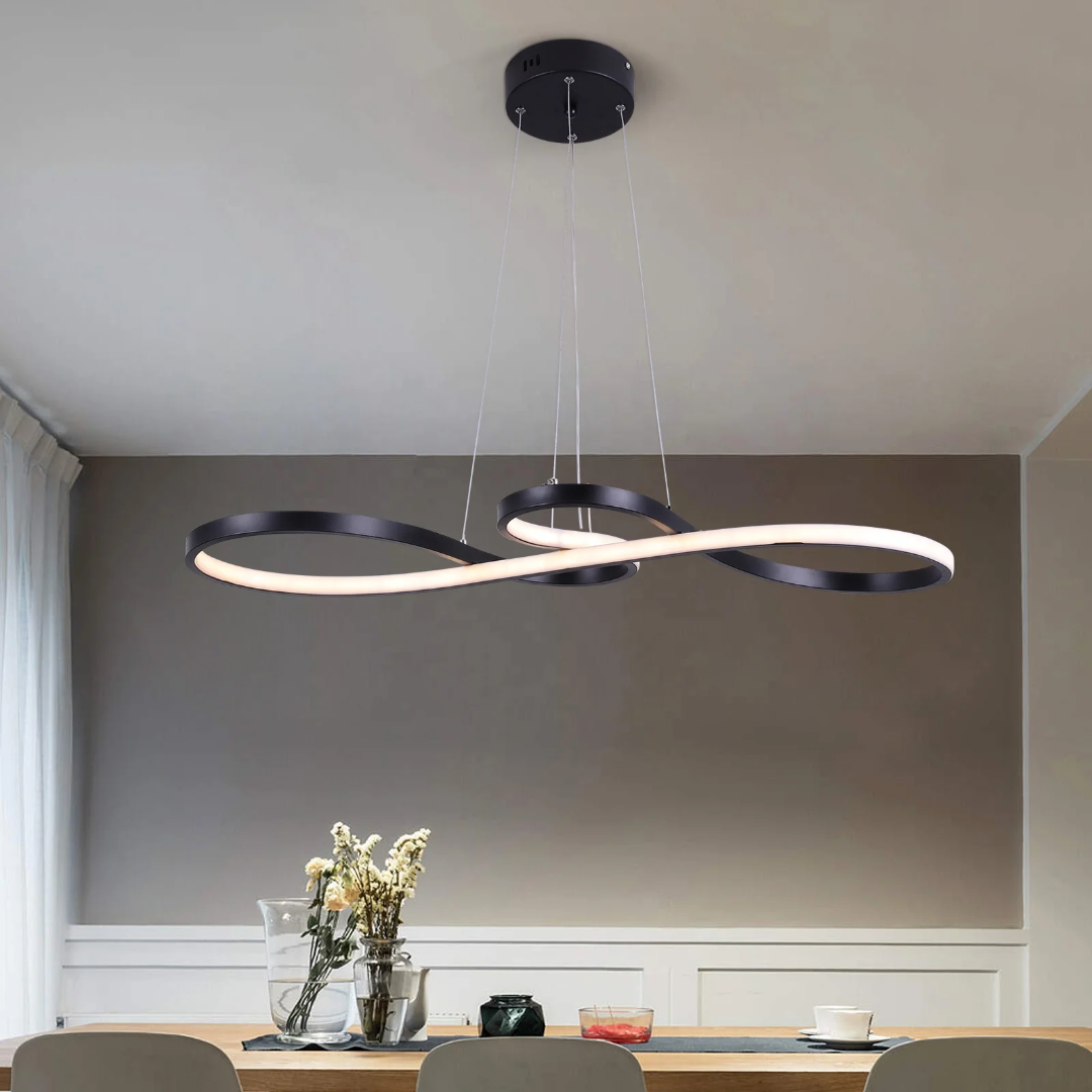 Verstelbare Dimbare LED Hanglamp Ringen met Afstandsbediening en Geheugenfunctie 6