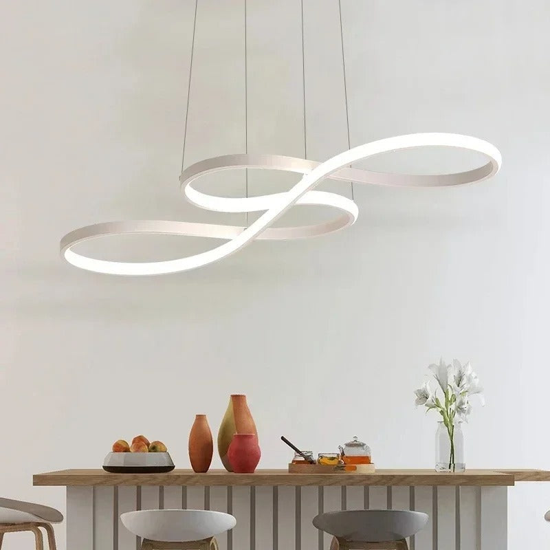 Verstelbare Dimbare LED Hanglamp Ringen met Afstandsbediening en Geheugenfunctie 8