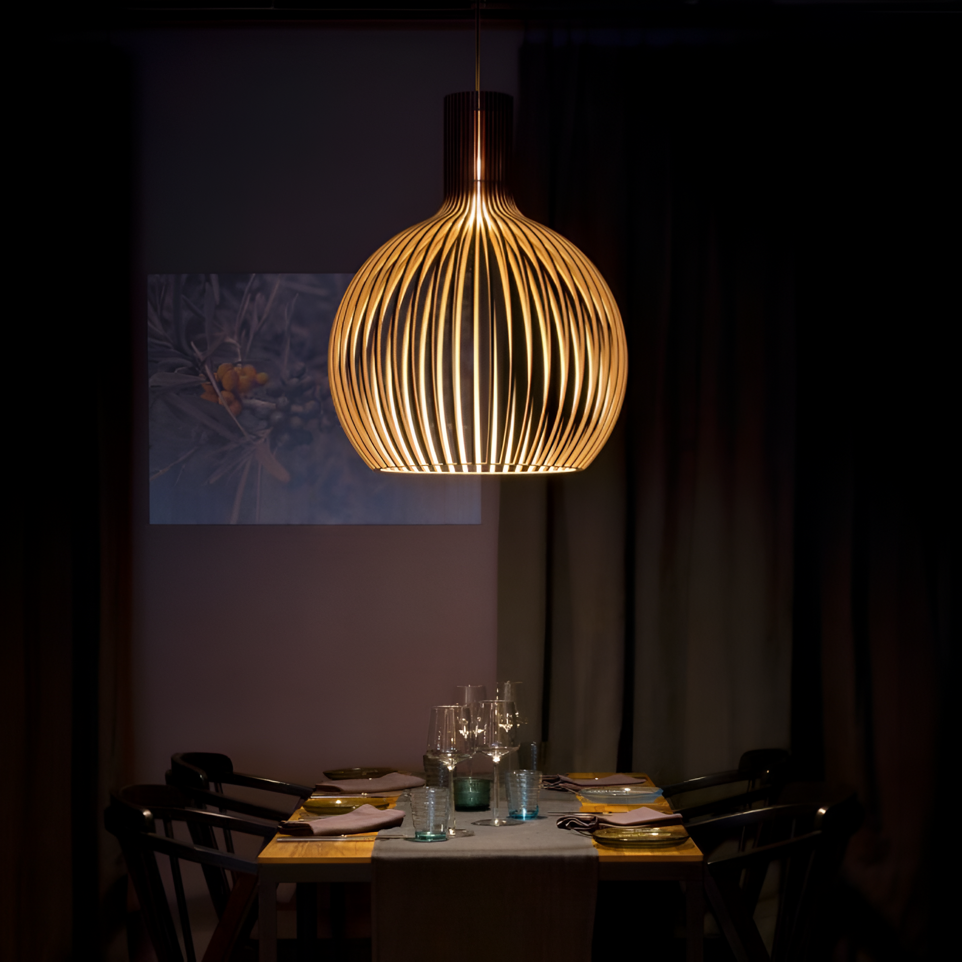 Vintage Houten Hanglamp met Cage Design voor Eetkamer en Woonkamer – Sfeervolle Verlichting met Verstelbaar Snoer 4