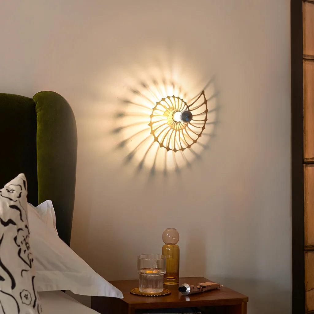 Wandlamp Zwart Aegir Nautilus Design – Modern LED Muurlamp voor Binnen, Energiezuinig en Stijlvol 5