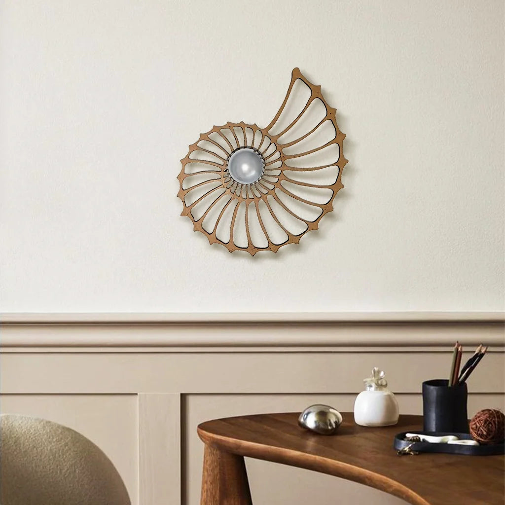 Wandlamp Zwart Aegir Nautilus Design – Modern LED Muurlamp voor Binnen, Energiezuinig en Stijlvol 6