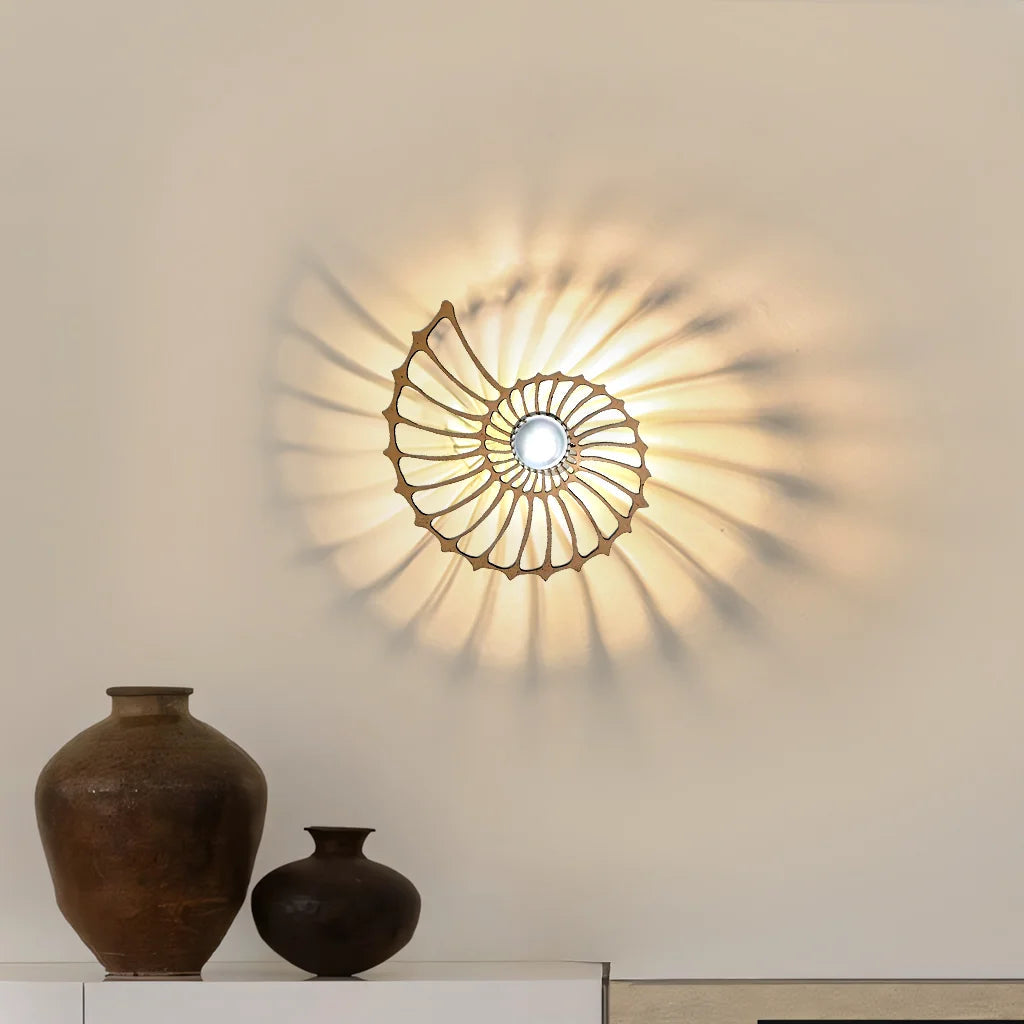 Wandlamp Zwart Aegir Nautilus Design – Modern LED Muurlamp voor Binnen, Energiezuinig en Stijlvol 9