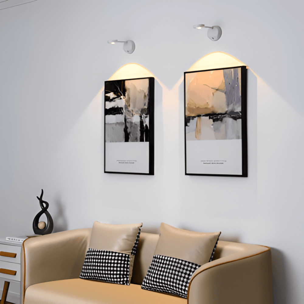 Waterdichte Draadloze LED Wandlamp met Bewegingssensor voor Buiten en Binnen - Oplaadbare Muurlamp met Magneetbevestiging 0