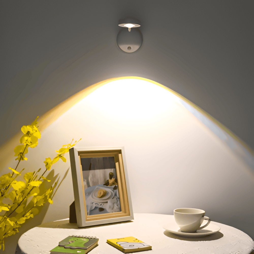 Waterdichte Draadloze LED Wandlamp met Bewegingssensor voor Buiten en Binnen - Oplaadbare Muurlamp met Magneetbevestiging 5