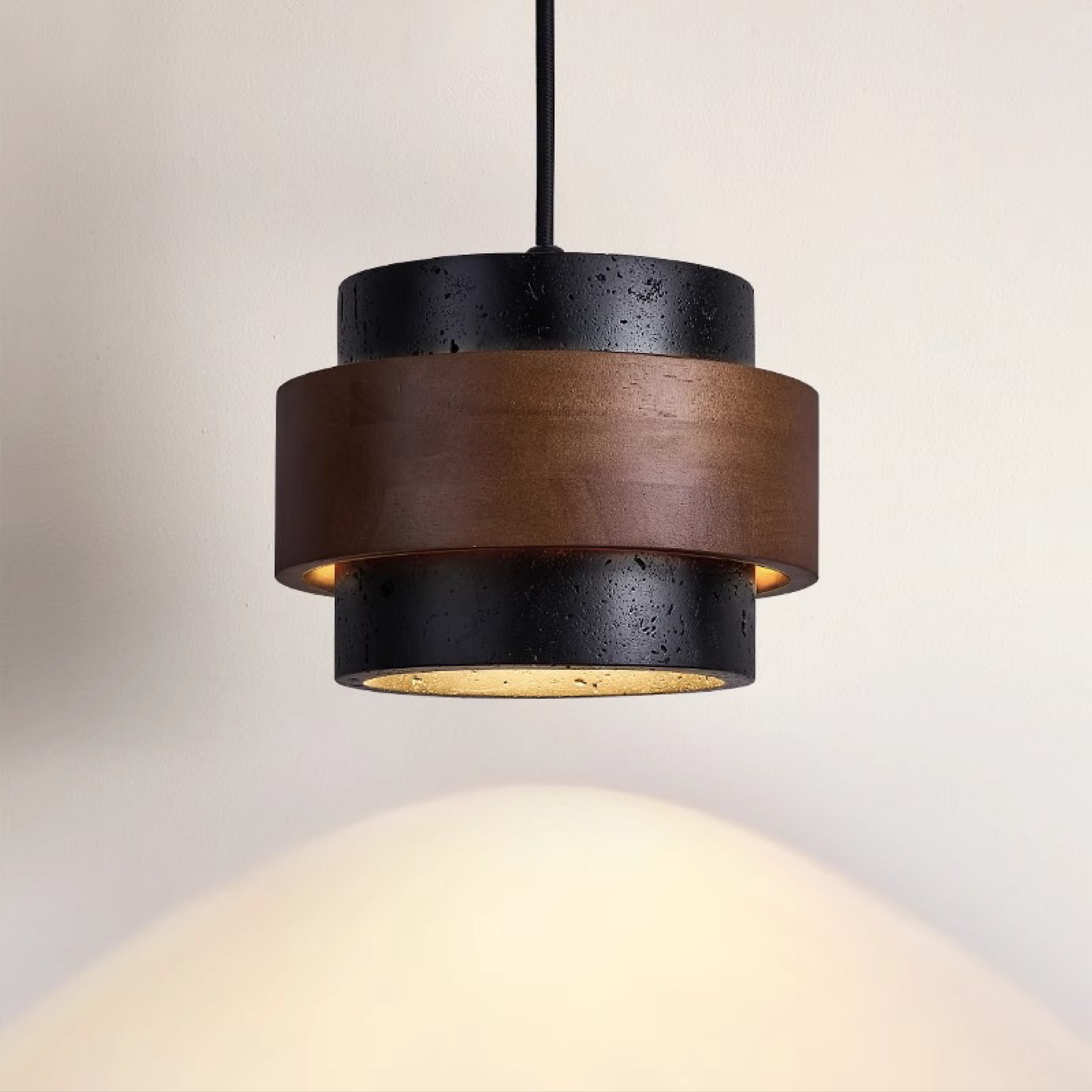 Zwarte Hanglamp met LED Verlichting voor Eettafel – Verstelbare Hoogte en Minimalistisch Design 0