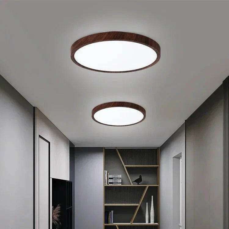 Zwarte Ultradunne Plafondlamp met LED Technologie en Drie Verlichtingseffecten voor Slaapkamer en Moderne Interieurs 4