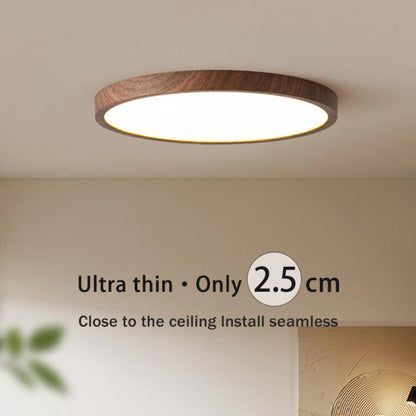 Zwarte Ultradunne Plafondlamp met LED Technologie en Drie Verlichtingseffecten voor Slaapkamer en Moderne Interieurs 5