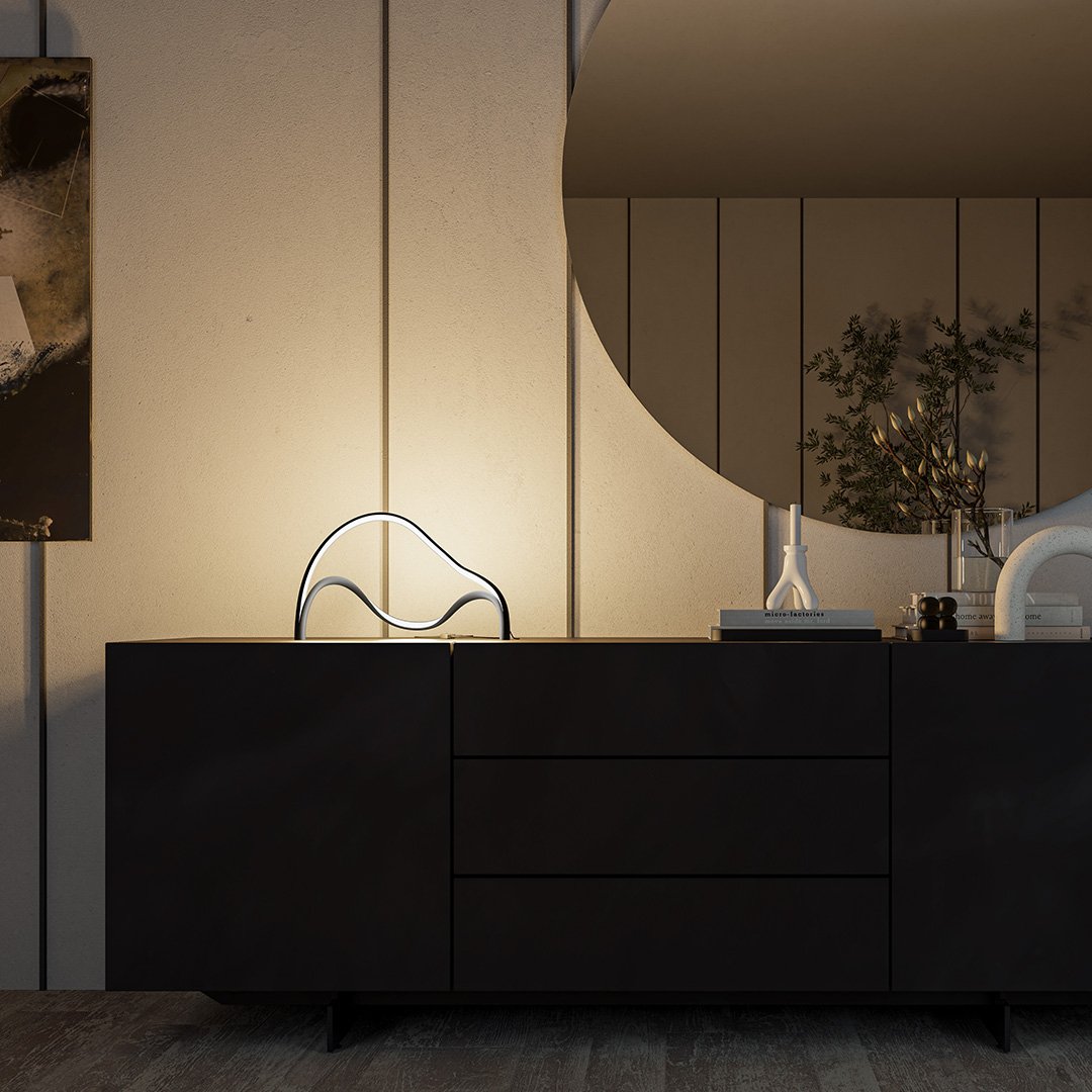 Minimalistische Tafellamp met Warme LED – 2700K