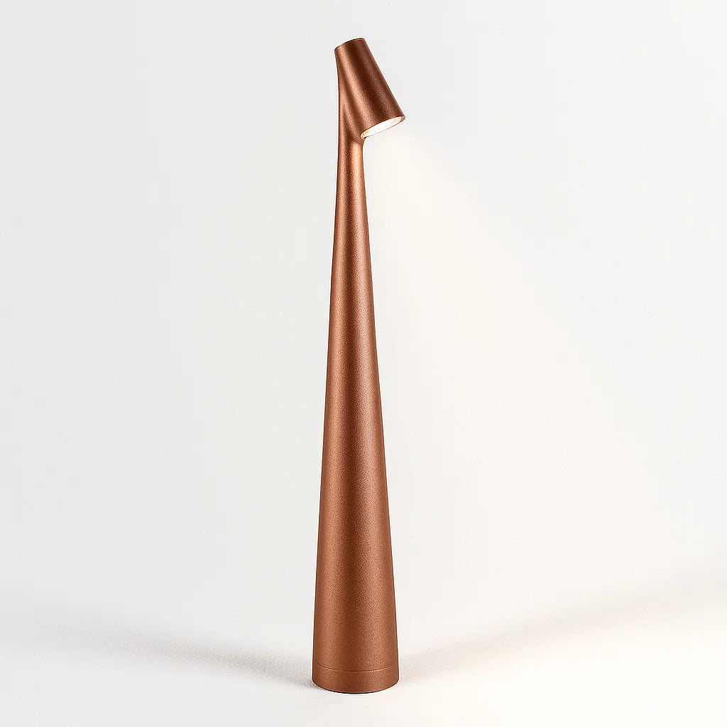 Draadloze Dimbare Tafellamp van Aluminium – Oplaadbare Nordic Design