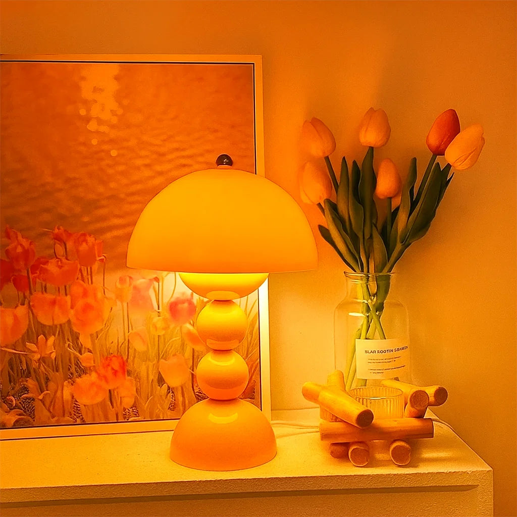 Dimbare Oplaadbare Tafellamp met Drie Lichtkleuren – Stijlvolle Draadloze Nachtkast Lampje voor Thuis