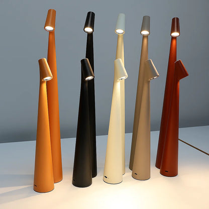 Draadloze Dimbare Tafellamp van Aluminium – Oplaadbare Nordic Design